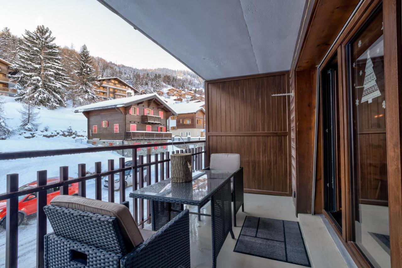 Appartement O Bouleau La Tzoumaz Luaran gambar